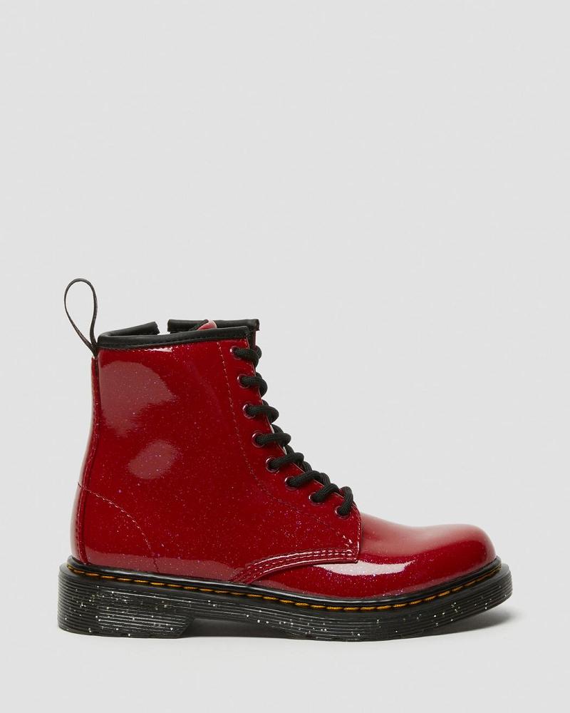 Dr Martens Junior 1460 Glitter Veterlaarzen Kinderen Rood | NL 147CTV